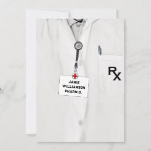 Invitación Fiesta de graduación de la escuela de farmacia par