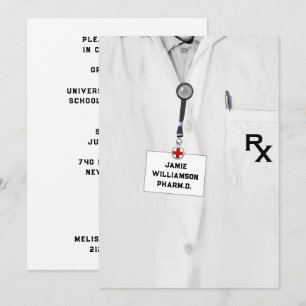 Invitación Fiesta de graduación de la escuela de farmacia par