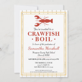 Invitación Fiesta de graduación de la escuela secundaria Craw