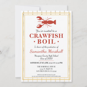 Invitación Fiesta de graduación de la escuela secundaria Craw