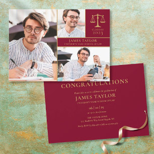Invitación Fiesta de Graduación de la Facultad de Derecho Bur