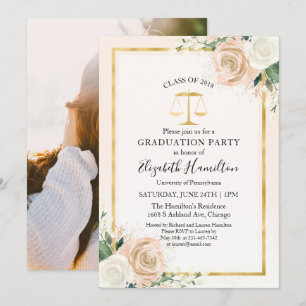 Invitación Fiesta de Graduación de la Facultad de Derecho con