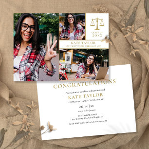 Invitación Fiesta de graduación de la facultad de derecho con