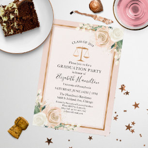 Invitación Fiesta de Graduación de la Facultad de Derecho en 