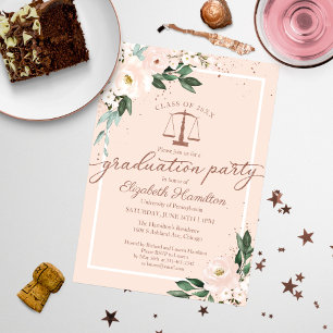 Invitación Fiesta de graduación de la facultad de derecho Flo