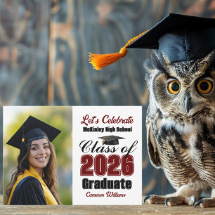 Invitación Fiesta de graduación de la foto de la clase de 202
