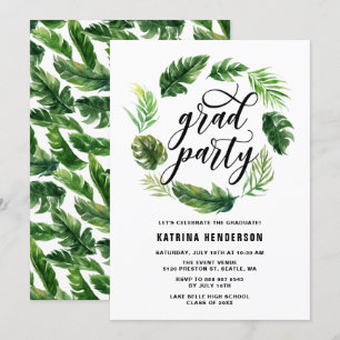 Invitación Fiesta de Graduación de la Guerra de las Hojas Tro