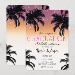 Invitación Fiesta de Graduación de la Isla Hawaiana Aloha Haw