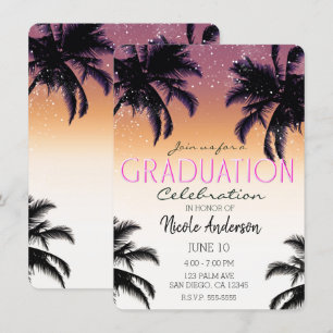Invitación Fiesta de Graduación de la Isla Hawaiana Aloha Haw