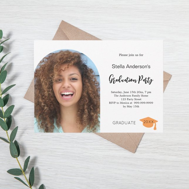 Invitación Fiesta de graduación de la marcha de la foto 2025 (Subido por el creador)