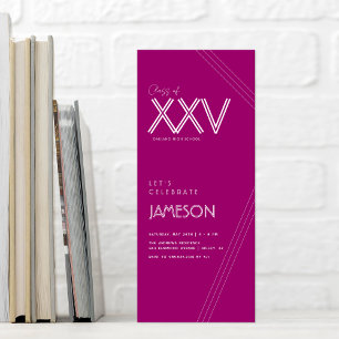 Invitación Fiesta de graduación de la promoción XXV   Moderno