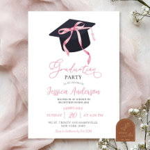 Fiesta de Graduación de Lazo Coqueto Rosa