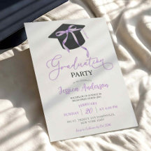Fiesta de Graduación de Lazo Coquette Morado