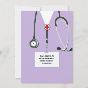 Invitación Fiesta de graduación de médico