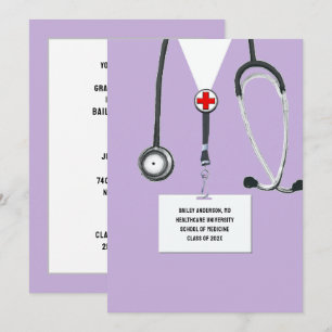 Invitación Fiesta de graduación de médico