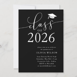 Invitación Fiesta de Graduación de Negros de la Clase de 2026