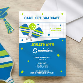 Invitación Fiesta de Graduación de Pickleball Deportes Azul V