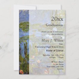 Invitación Fiesta de graduación de pintura al óleo de lirio v