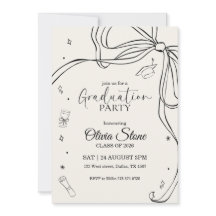 Fiesta de graduación de último año estilo Doodle d