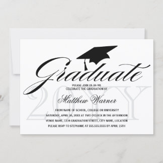 Invitación Fiesta de Graduación Elegante