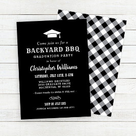 Invitación Fiesta de Graduación Elegante de Barbacoa en el Pa