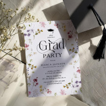 Fiesta de Graduación Elegante de Flor Silvestre