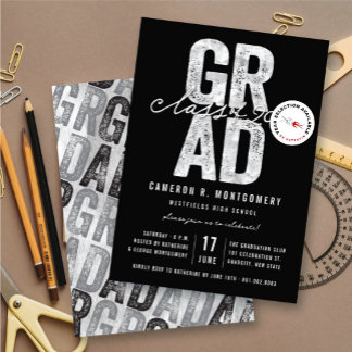 Invitación Fiesta de Graduación Elegante de la Promoción de 2