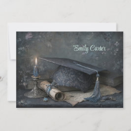 Invitación Fiesta de Graduación Elegante Vintage Editable con