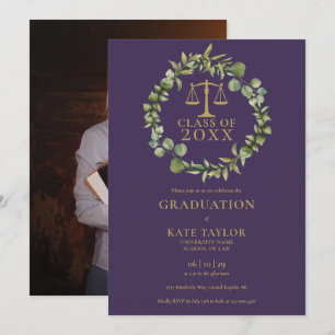 Invitación Fiesta de Graduación en la Facultad de Derecho Pur