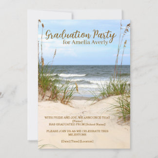 Invitación Fiesta de Graduación en la Playa