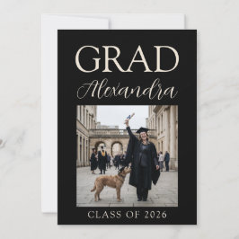 Invitación Fiesta de Graduación en Medicina Veterinaria Black