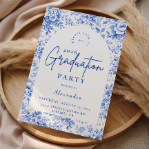 Fiesta de Graduación Floral de Toile Azul