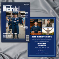 Fiesta de Graduación Foto Azul de Revista Cuatro