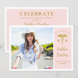 Invitación Fiesta de graduación fotográfica de la escuela de 