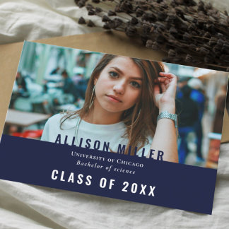 Invitación Fiesta de graduación fotográfica de la tipografía 