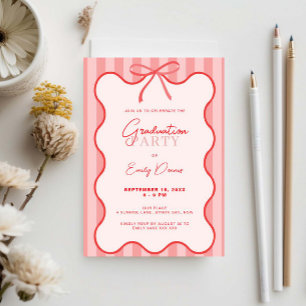 Invitación Fiesta de Graduación Frontera Retro Caprichosa