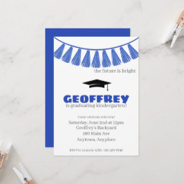 Invitación Fiesta de Graduación Infantil Colorido Jardín de I