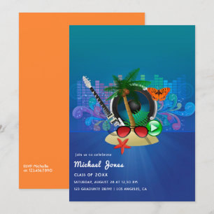 Invitación Fiesta de Graduación Isla del Festival de Música T