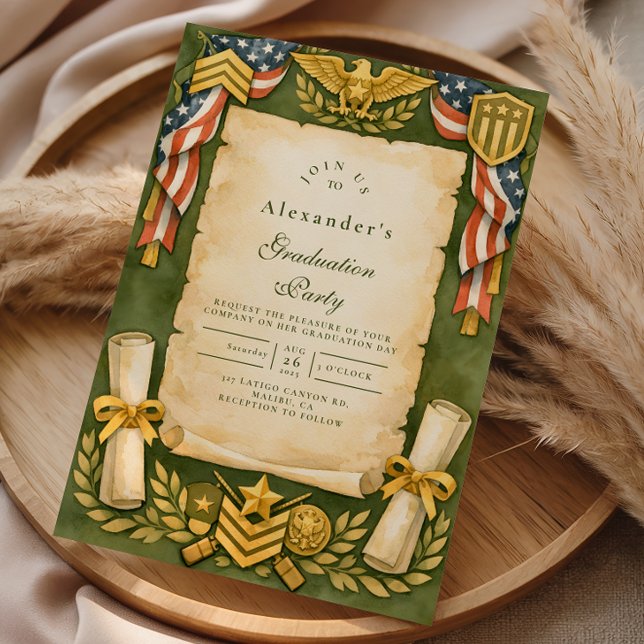 Invitación Fiesta de Graduación Militar Patriótica (Subido por el creador)