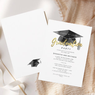 Invitación Fiesta de graduación minimalista Graduación 2026 S