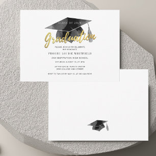 Invitación Fiesta de Graduación Minimalista Graduación Modern