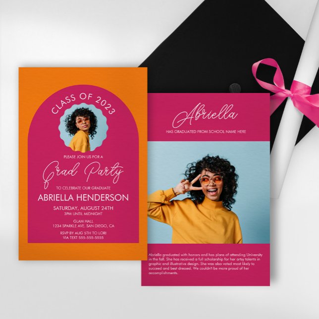 Invitación Fiesta de Graduación Moderna y Actual (Subido por el creador)