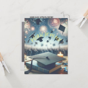 Invitación Fiesta de Graduación Moderna y Elegante 