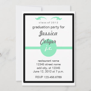 Invitación Fiesta de Graduación Monogramado 2012