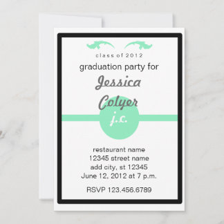 Invitación Fiesta de Graduación Monogramado 2012