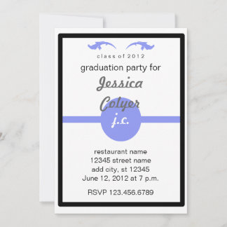 Invitación Fiesta de Graduación Monogramado 2012