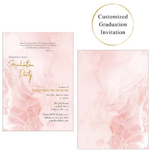 Invitación Fiesta de Graduación Ortodoxa Pink Gold 2026