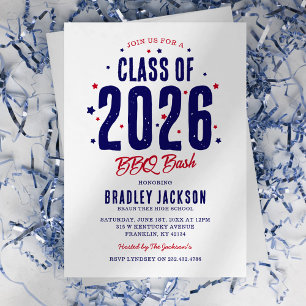 Invitación Fiesta de Graduación Patriótica en el Jardín