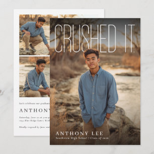 Invitación Fiesta de Graduación PhotoPop Éxito Total