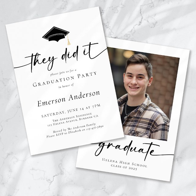 Invitación Fiesta de graduación que hicieron foto (Subido por el creador)
